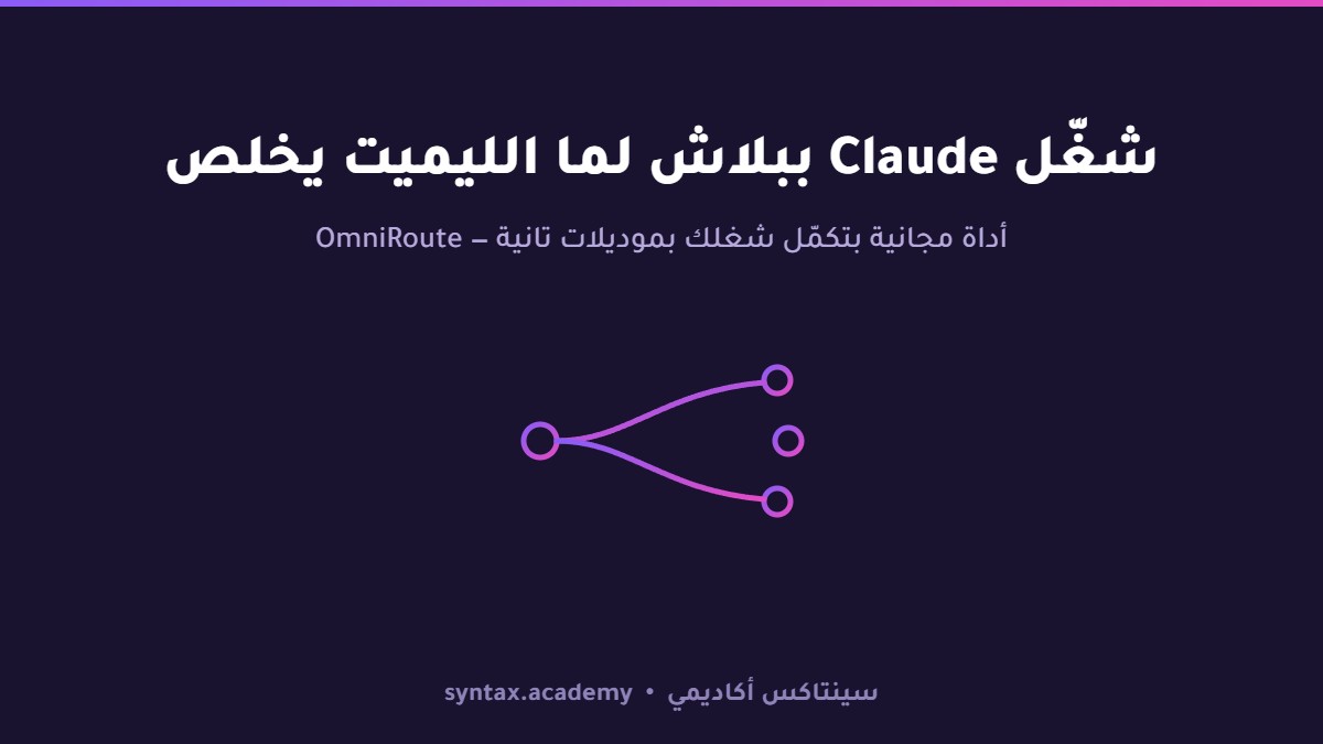 الليميت بتاع Claude خلص وانت في نص تاسك؟ خليني أقولك على OmniRoute